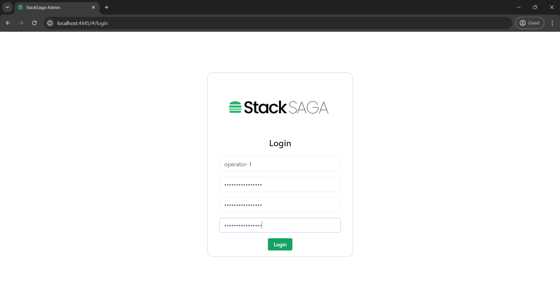 create operator user3